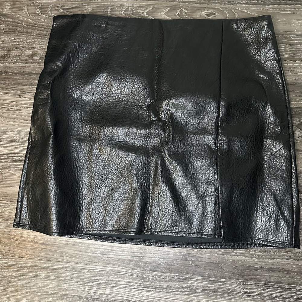 Black Leather Skirt